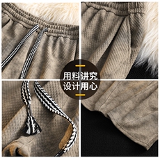 M-8XL休闲裤男潮流美式提花脏脏裤宽松直筒长裤DSA157B-K823-P45，男装休闲裤，电商A157B