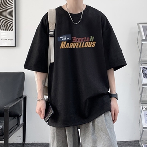 麂皮绒短袖t恤男大码半袖男  JD82384-P25图片