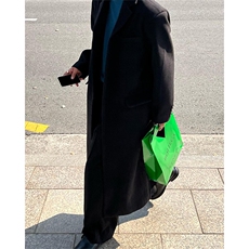 大货高品质~美式cleanfit男士中长款过膝毛呢大衣外套Y986-P125，男装毛呢大衣，星座1004-3