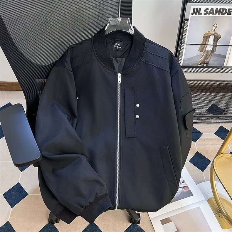 春秋棒球服外套男休闲潮牌痞帅运动高街复古美式机车防风学生夹克,男装夹克,星座1013