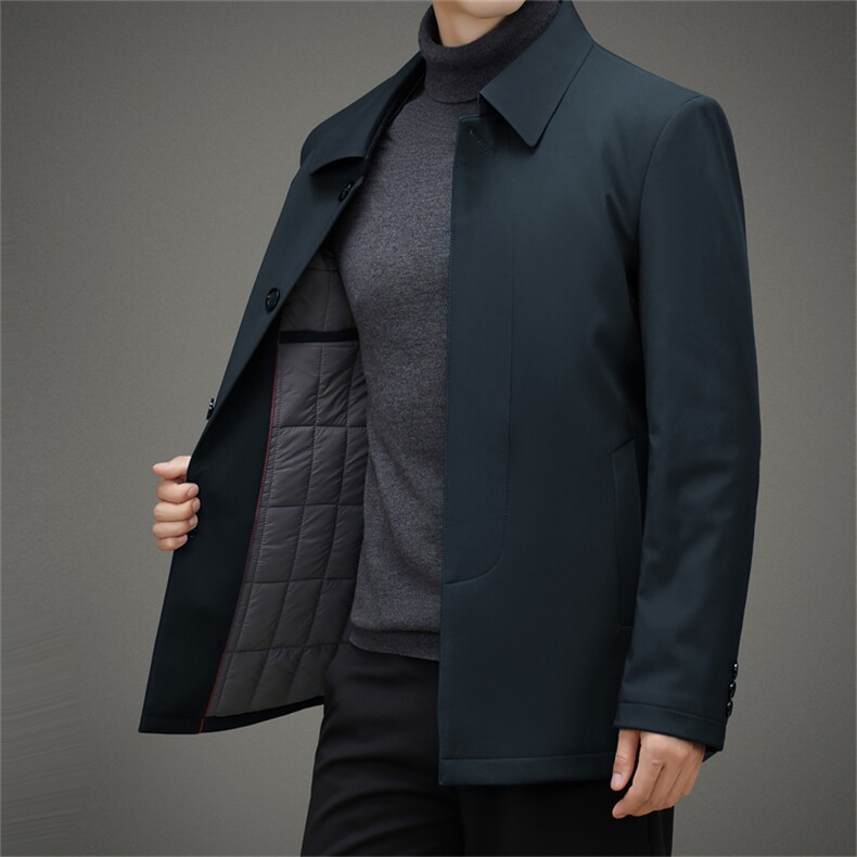 CSMF99985钱塘2020-2冬季厚款商务休闲简约中年男士棉服P112,男装棉衣,钱塘207-2