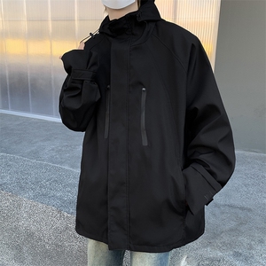 冲锋衣外套男士春季2024新款潮牌美式机能痞帅工装衣服男生夹克图片