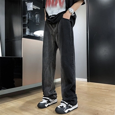 男女潮流休闲宽松直筒牛仔裤N06029-P45，男装牛仔裤，星座308B-1
