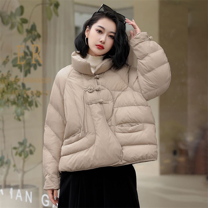 YGYL24冬季新款现货时尚百搭韩版白鸭绒羽绒服,女装羽绒服,阳光伊恋