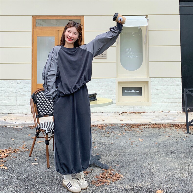26新款现货大货已到店撞色卫衣套装6831-P165-K248,女装套装/套裙,2D034