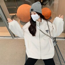 休闲羊羔毛外套，其它，M.W 嫚维