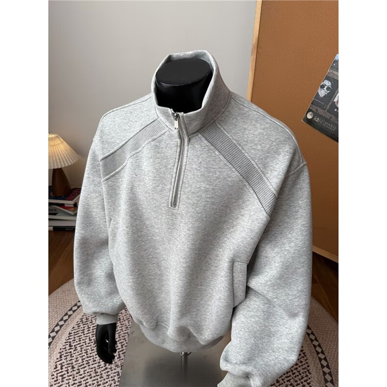 2507-P47新款简约时尚原宿流行文艺长袖卫衣百搭日系潮流ins，男装卫衣，电商B323A