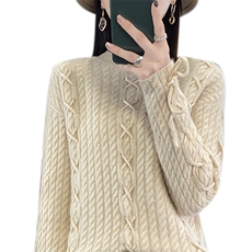 新款秋冬季内搭洋气打底针织衫羊毛衫2024年秋季，女装羊毛衫，琳尚羊绒