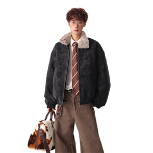 主推冬季立领新款宽松/座山雕外套潮加厚棉衣XZ102B-1M818-P115图片