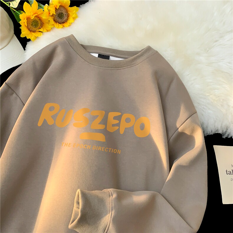 高品质！360克重磅秋季潮牌宽松圆领卫衣FY339p35加绒p45控58,男装卫衣,星座610B-1