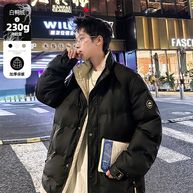 冬季男士立领羽绒服男潮流加厚羽绒衣青年外套男A266-88683-P165,男装羽绒服,电商A266