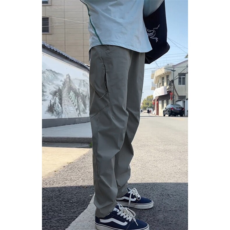 (网图慎用)特批P35无差价冰感冰丝防泼水百搭速干休闲裤男K5970B，男装休闲裤，电商A001