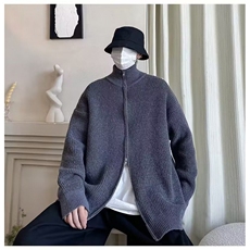 F448P55秋冬新款男女同款毛衣外套时尚宽松日系，男装针织衫/毛衣，星座512-6
