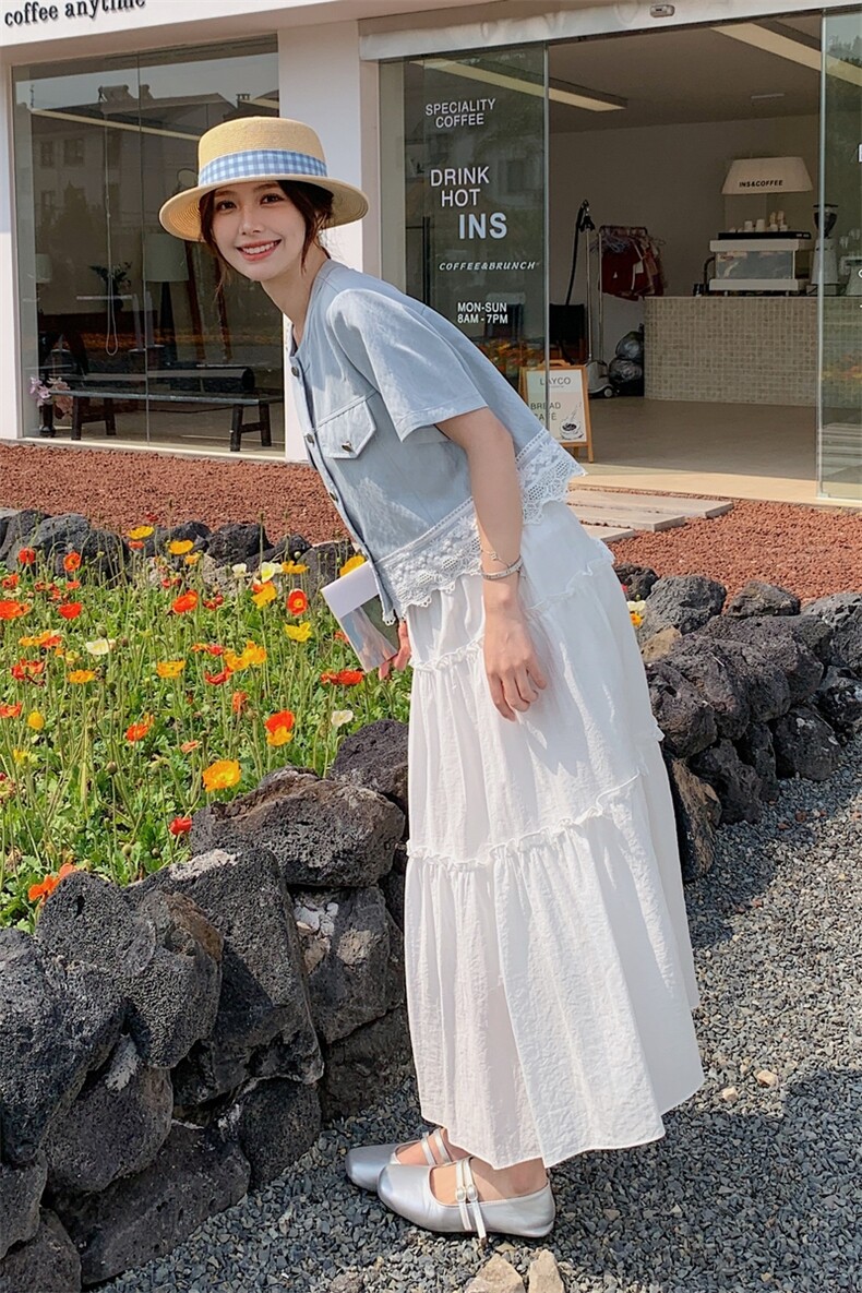 夏装新款！大量现货！牛仔上衣半身裙两件套2C133-8919P160K228,女装套装/套裙,2C133