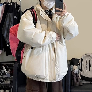 2025冬新款男女情侣短立领羽绒服百搭时尚保暖防风中性舒适图片