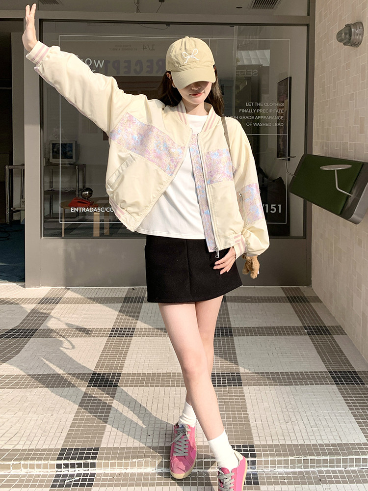 春现轻风刺绣印花小外套B190-501-P140-K198,女装短外套,2B190