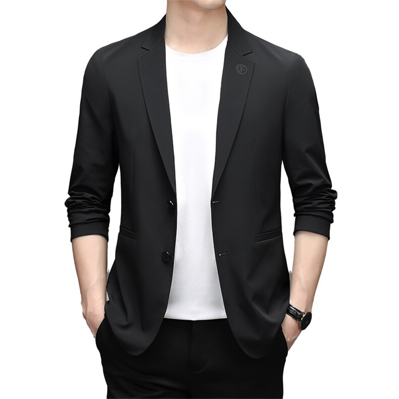 新款男士西服2023春款高端商务休闲气质西装便服男中年时尚百搭,男装西服,电商B212（原钱塘6029）