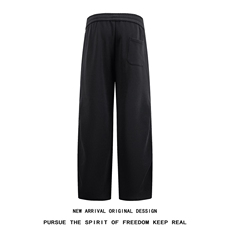 K5072/P50秋装新款褶皱卫裤男休闲裤大码宽松百搭直筒裤长裤子，男装休闲裤，电商A141
