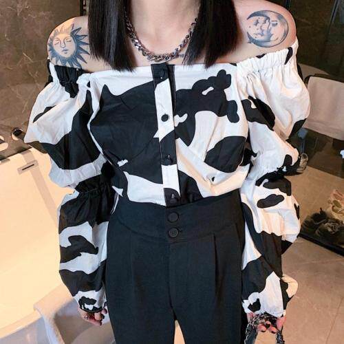 可拉肩小上衣，女装，last name