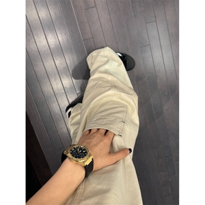 【有货】杏色工装裤男款美式vibe风裤子宽松直筒裤KZD43LL-P45图片