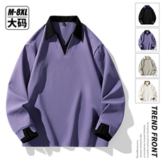 大码春季潮流印花卫衣男宽松休闲W9913，男装卫衣，星座1107-1