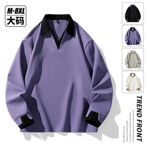 大码春季潮流印花卫衣男宽松休闲W9913