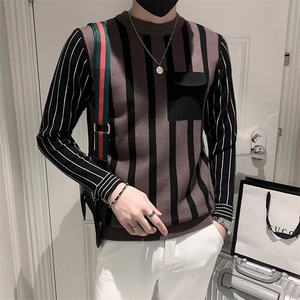 毛衣男韩版潮流口袋毛衣MS203P37图片