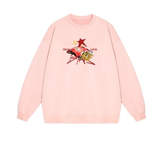 2025年秋季套头长袖通勤薯片提花，女装卫衣/绒衫，花可