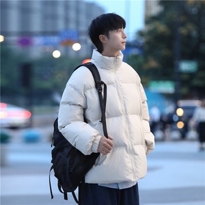 冬季新款棉服 纯色休闲百搭防水加厚外套棉衣男 D2200-TP35不图片