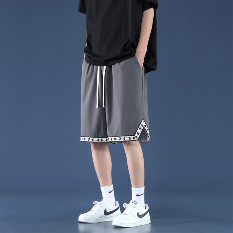 夏季潮流2022百搭新款运动风超薄五分短裤DK526-特批21,男装休闲裤,星座718-1