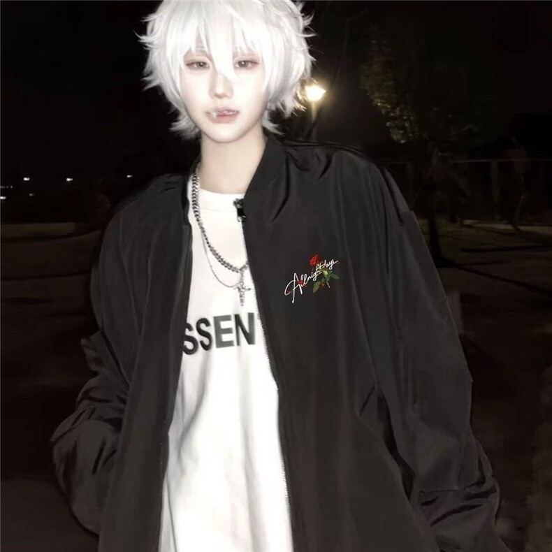 1506-1/JJ0281/P412025新款高街潮牌棒球服秋冬款飞行加绒夹克,男装夹克,星座1506-1