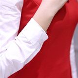 时尚优雅红色连衣裙显瘦修身百搭女套装，女装套装/套裙，贵人树