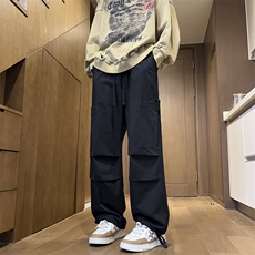 美式高街伞兵裤冲锋裤男宽松直筒休闲长裤23XK66658-P55，男装休闲裤，电商A042