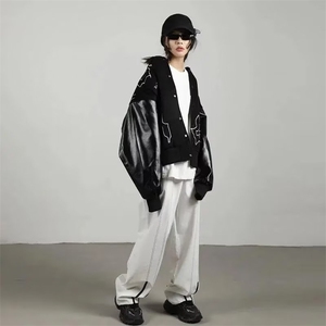 毛呢棒球服男春秋美式高街潮牌Vibe风夹克外套男女~WT036-p80图片