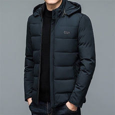 男士加厚保暖棉服冬季新款可拆卸帽棉衣中年商务休闲爸爸装外套，男装棉衣，电商B212（原钱塘6029）