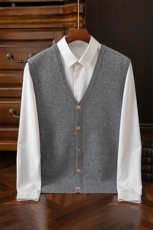 12针空气层加厚马甲男士羊绒衫羊绒，男装背心/马甲，鼎坤羊绒