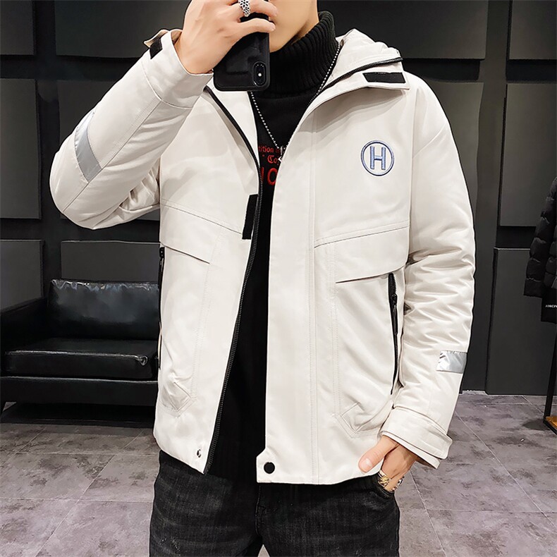 男士休闲连帽加厚保暖棉衣外套棉服棉袄冬季防寒开衫男装M988,男装棉衣,电商B226-2（原B217-2）