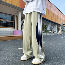 XZ616秋季新款重磅华棉撞色织带拼接休闲长裤TY1075特P35控68，男装休闲裤，星座512A（原616）