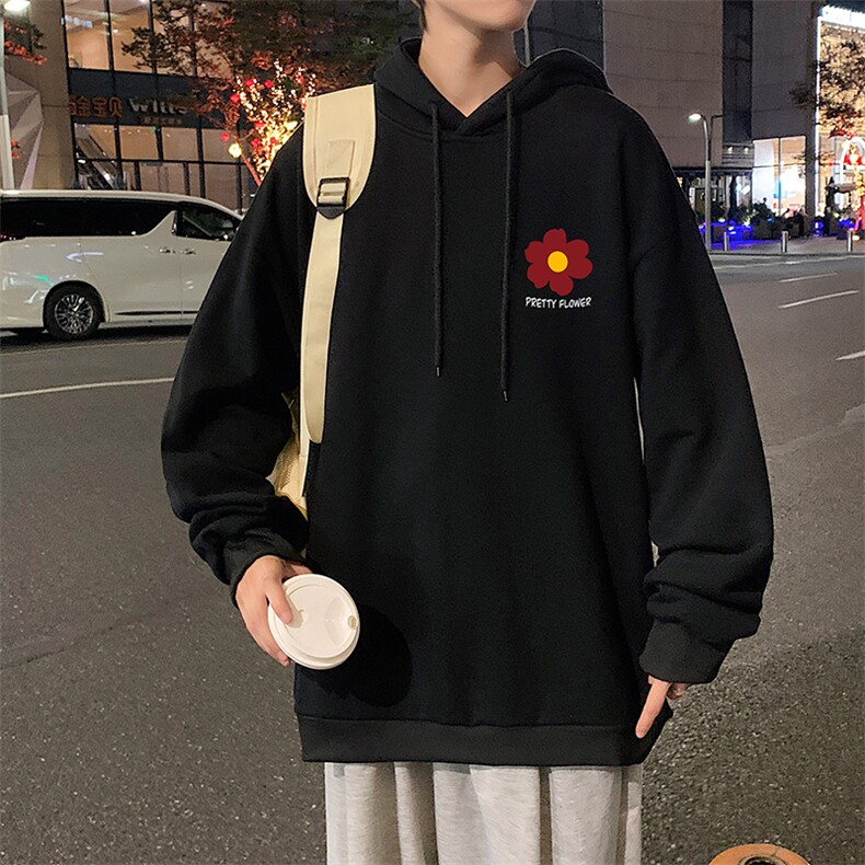 WY2257-P35纯棉连帽卫衣男大码运动帽衫宽松薄外套男,男装卫衣,电商A040