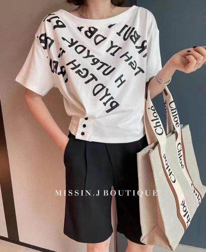 短袖T，女装，时尚组合