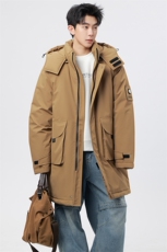 自家图有视频中长款棉服连帽登山情侣聚热保暖工装棉衣M2573p110，男装棉衣，电商D315