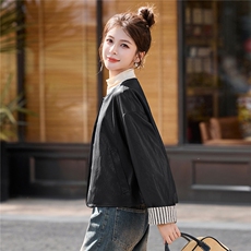 2025年秋季新款PU皮宽松外套，女装皮衣，盈茜