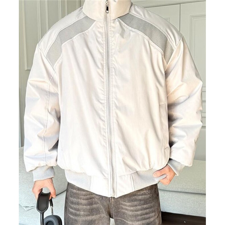拼接立领飞行夹克棉服男款秋冬季棒球服短款工装外套棉衣MF98,男装夹克,星座1116A（原606A-3）