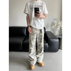 【有货】美式复古迷彩裤男款春秋潮牌痞帅炸街裤子B0013LL-特P60，男装休闲裤，星座1007（原301D）