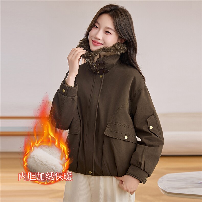 现货！现货！2025冬季女装新款加绒加厚棉衣棉服,女装棉衣/棉服,以桐