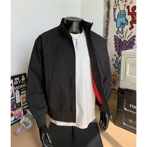 假模秋装硬汉风夹克教练三防立领冲锋衣工装飞行外套男S509特58图片