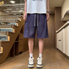！2026夏季新款男士冰丝短裤潮牌宽松脏脏五分裤DK329特P30，男装牛仔裤，电商B220