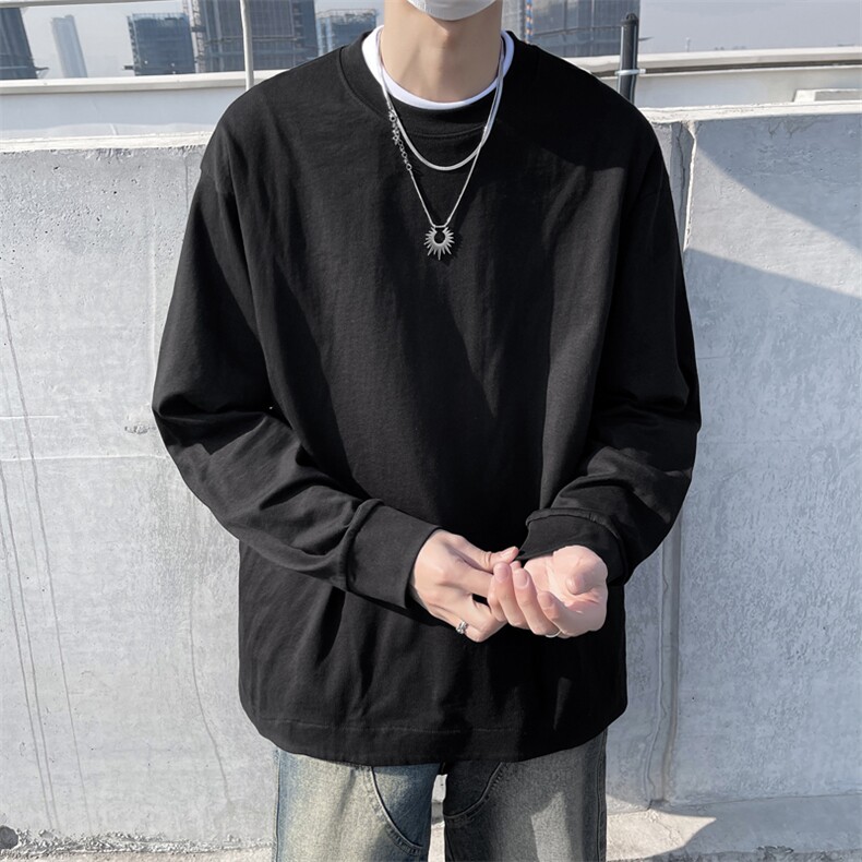 潮牌卫衣男2024春季新款美式休闲宽松圆领套头打底衫W8088-P32,男装卫衣,星座512-4