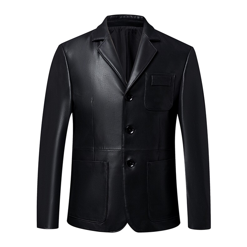 ZL101568秋冬新款男士休闲海宁皮衣西服绵羊皮外套皮衣男西装,男装西服,电商B360