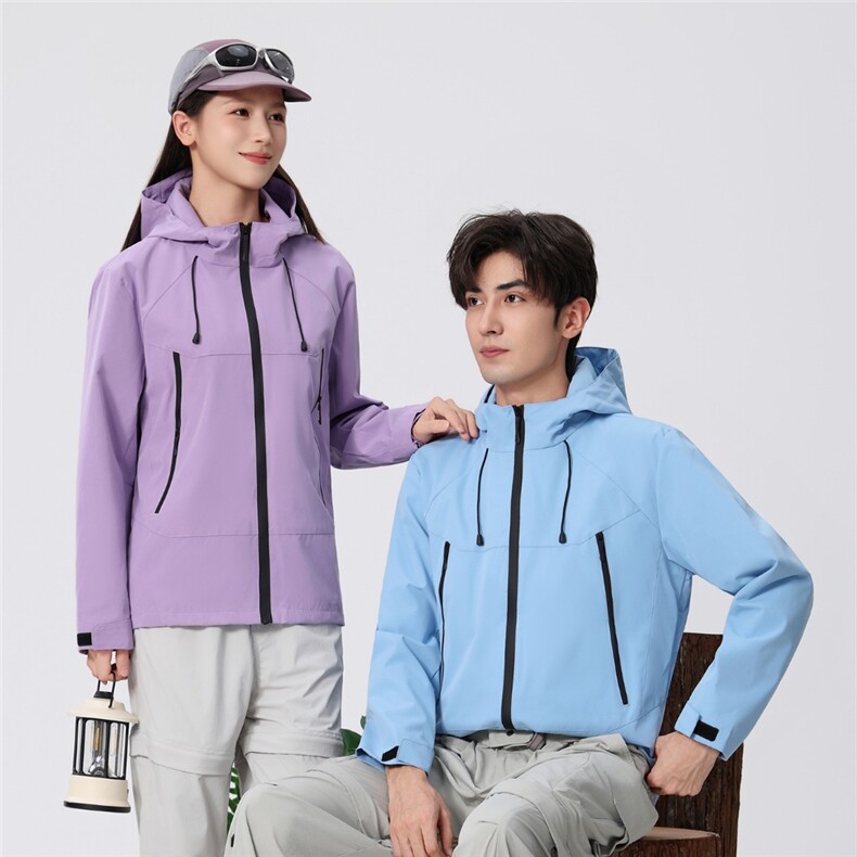 2025舒适百搭简约秋冬新款冲锋衣，女装短外套，衫都服饰